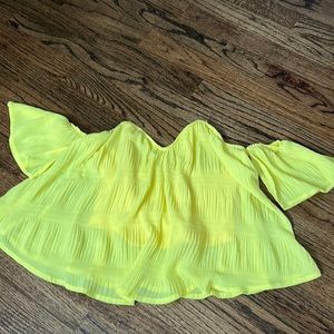chiffon flowy crop top